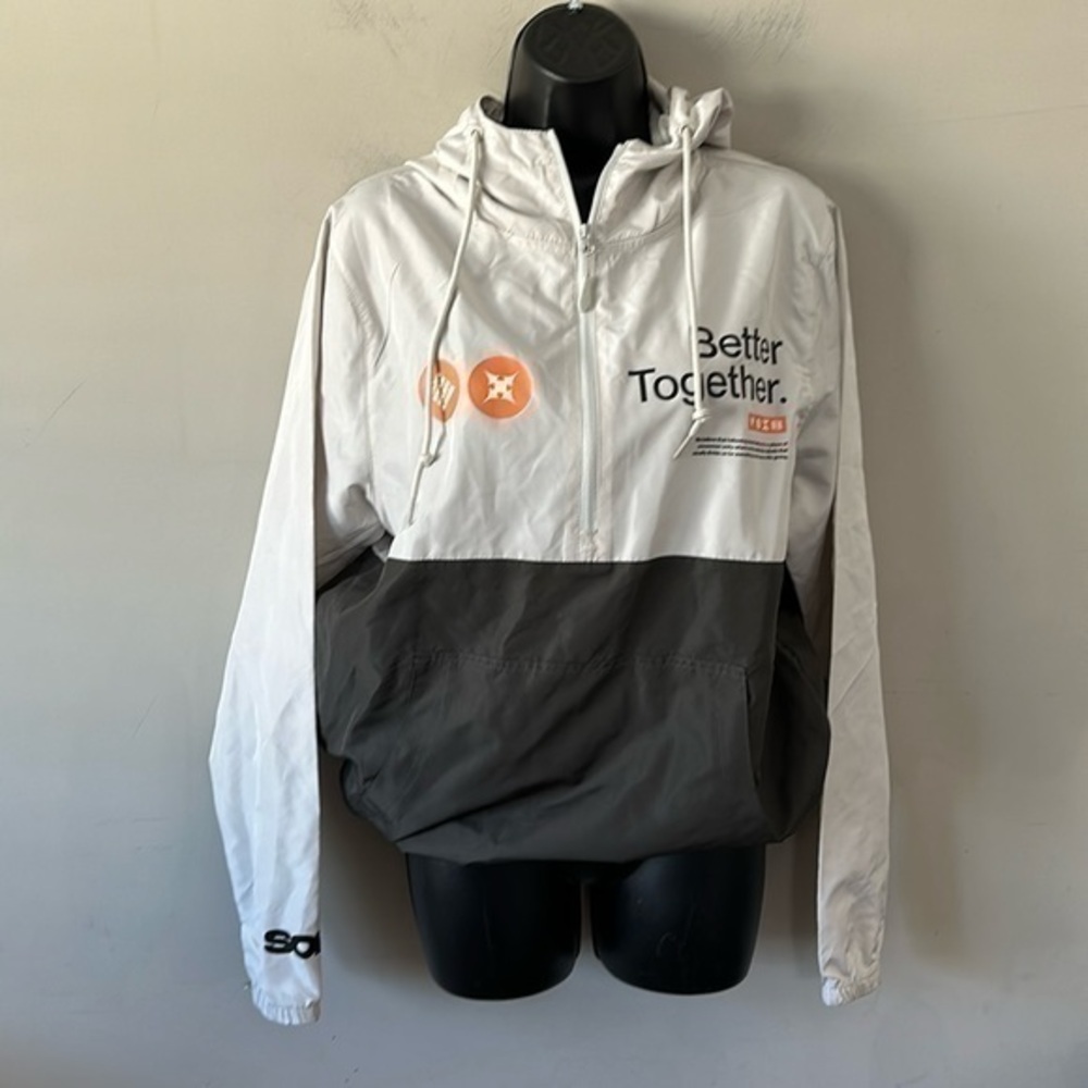 Independent Trading Co. -Unisex Lightweight Quarter-Zip Windbreaker hood… small